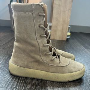 Yeezy Season 4 Tan Suede Crepe Boot Size 10